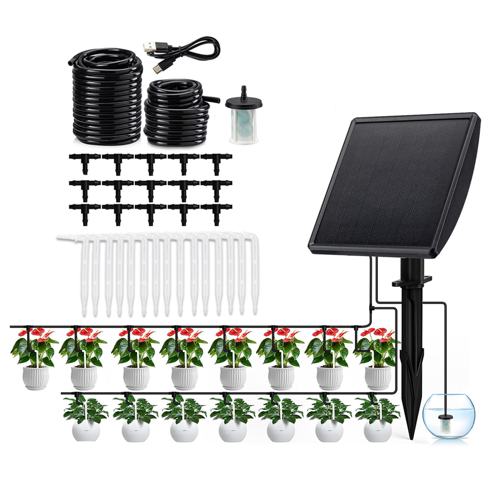 Smart Garden Watering System - Güneş Enerjili Otomatik Damlama Sulama Pompası