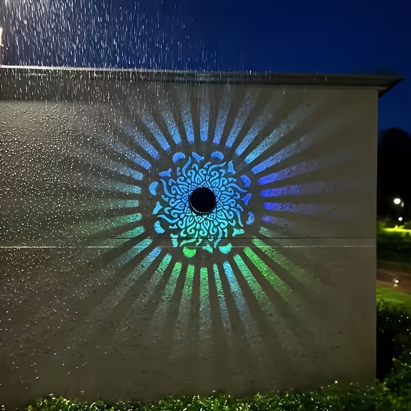 Smart Garden Lighting System - Güneş enerjili LED duvar lambası Mandala