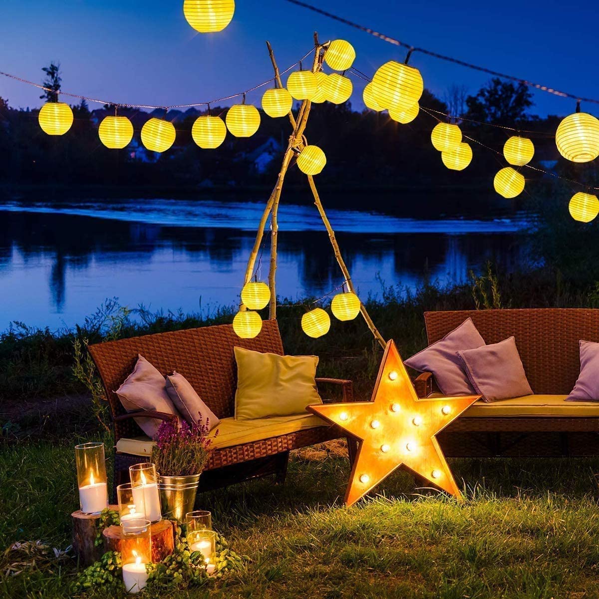 Su geçirmez fener güneş String - Smart Garden Lighting System incelemesi ve fiyatı