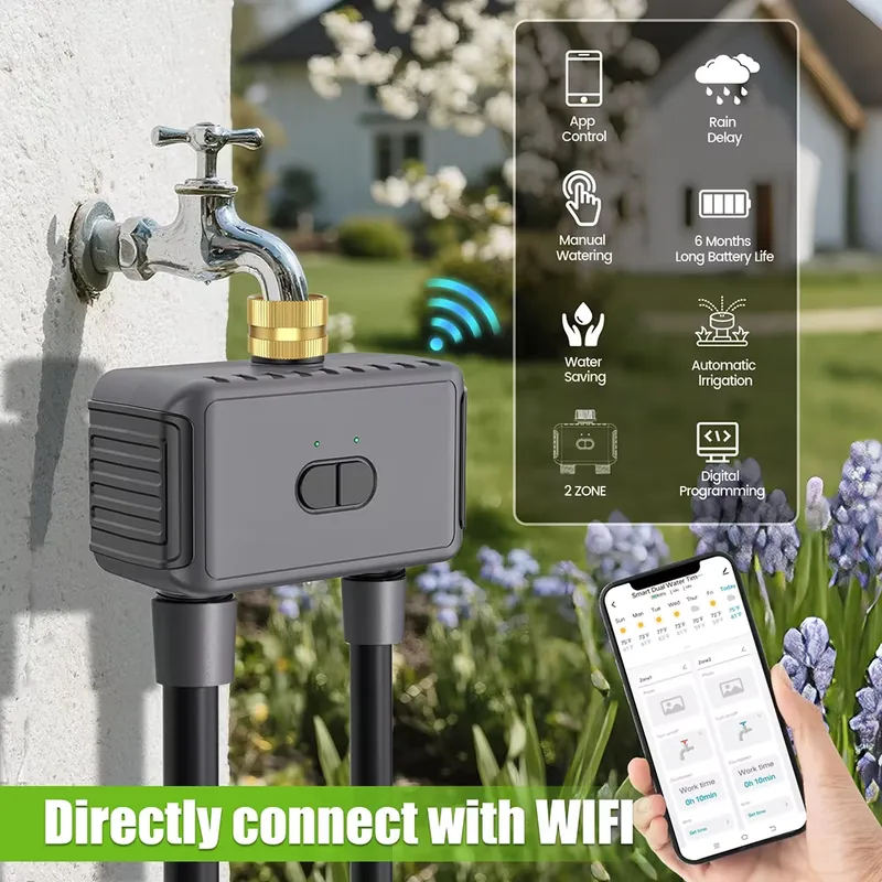 WAP01 WiFi APP Kontrollü Çift  - Smart Garden Watering System incelemesi ve fiyatı