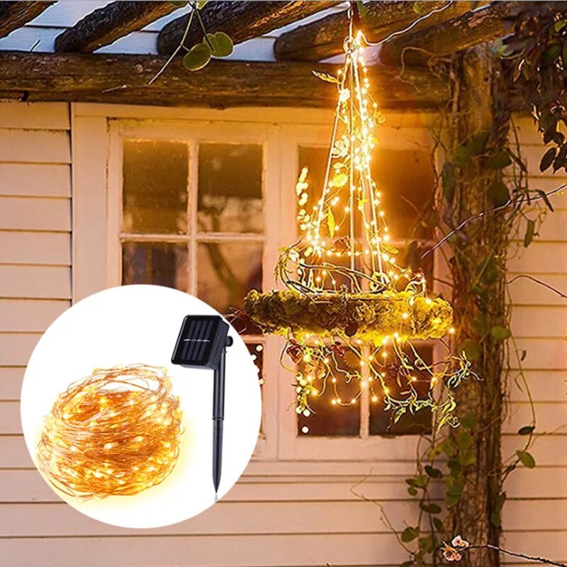 100 LED güneş peri su geçirmez - Smart Garden Lighting System incelemesi ve fiyatı